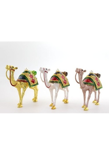 Swarovski Taşlı Tekli Deve Figürü Model 7