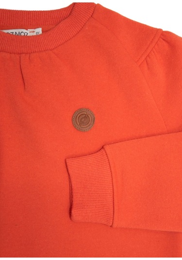 Kız Çocuk Recycle Pamuk Orange Sweatshirt 001