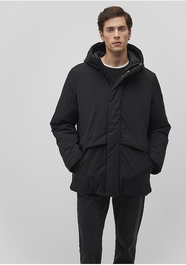 Mavi - Kapüşonlu Siyah Parka 0110443-900 Siyah