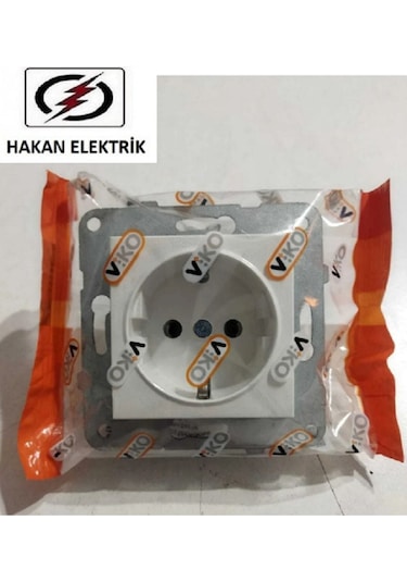 Viko Karre Meridian Topraklı Çerçevesiz Priz Beyaz PRIZ-028