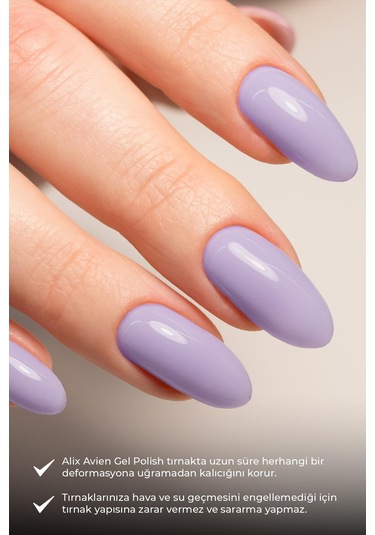 Alix Avien Uv Kalıcı Lila Jel Oje 32 Gel Polish 12 Ml