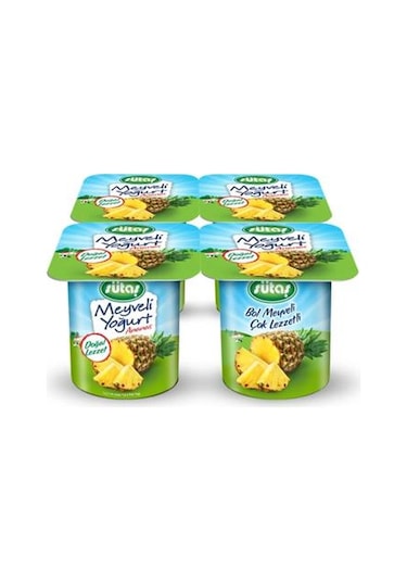 Sütaş Ananaslı Yoğurt 4 x 115 G