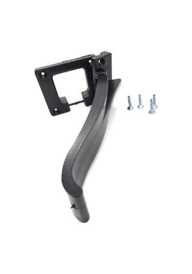 Cam Balkon Teker Çıkış Siyah Parça - Çıkış U Plastik Parça 2 Li