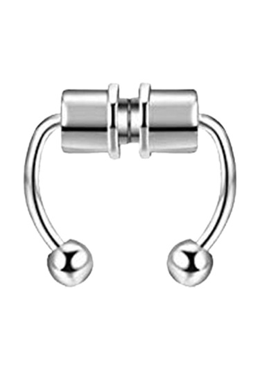 Suntek Paslanmaz Manyetik Yanlış Burun Gümüş-1-takım Gümüş - Mavi