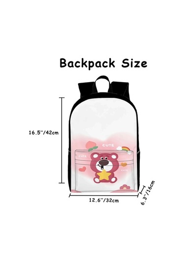 Trendooze Ve Siyah Siyah Sırt Seyahat, Organizasyon Kılıfı Kawaii Karikatür, İş, İle Gençler, Dizüstü Çoklu Çantası, Bölmeleri Bilgisayar Abd18 15.6 Dz Siyah