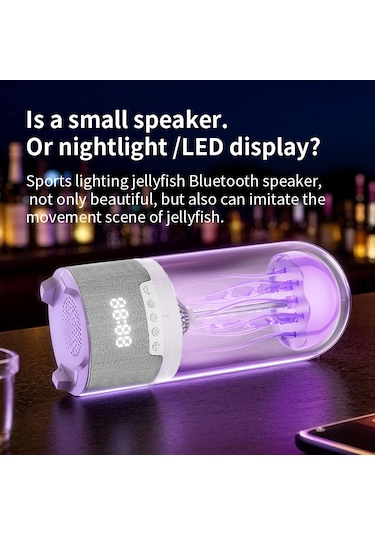 Erd Denizanası Hoparlör, Rgb Led Işıklı Süs, Taşınabilir Subwoofer