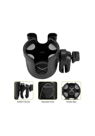 Wezone 360 Derece Dönebilen Çok Amaçlı Telefon Ve Bardak Tutucu - Bisiklet, Bebek Arabası İçin