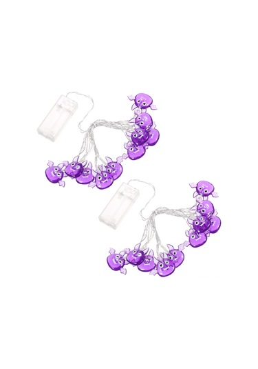 Suofeng Halloween Dekoratif Bat Figürlü Işık Zinciri - 1.5m 10led Iki Adet Paket - Ev, Pencere, Duvar Dekoru