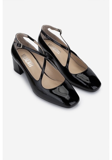 Valmenti Kadın Hakiki Deri Siyah Rugan Topuklu Ayakkabı 1027 229 Bn Ayk Y25 Sıyah Rgn Siyah Rugan