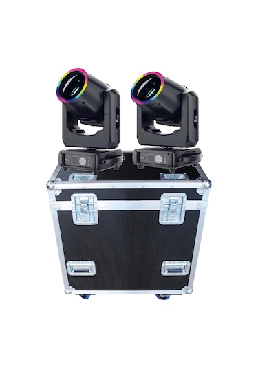 Qube Lighting Mini Beam 230 Dual Moving Head Çift + Case