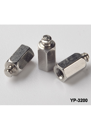 Plastik Dişli Pirinç Yükseltme 4 MM Diş Boyu-uzunluk 5mm (50’li)