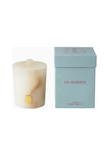 Trudon Atria Alabaster Lüks Kaşmir-amber Kokulu Mum Beyaz