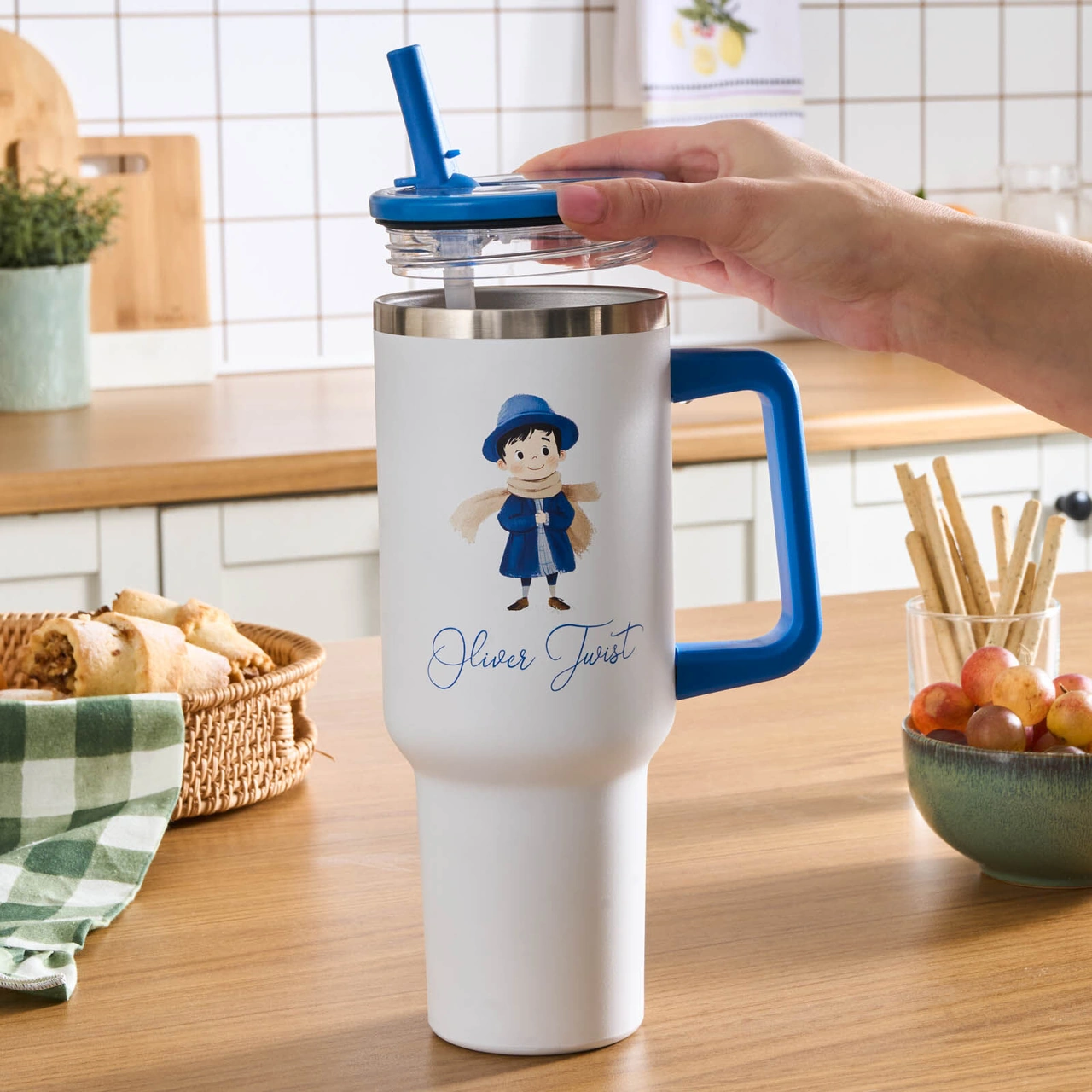 Karaca Star Hero Twist Çelik Sızdırmaz Termos Mavi 1150 Ml Mavi