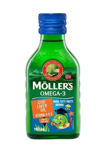 Möller's Omega-3 Balık Yağı Şurubu Tutti Frutti 150 Ml-kutusuz