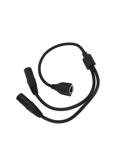 Tenfowee Dmx Sinyal Kablosu, 2 Xlr Erkekden Rj45 Dişeye, Sahne/stüdyo Işık Kontrolü İçin, 0.5m, 22 Awg Bakır Teli İle Dayanıklı
