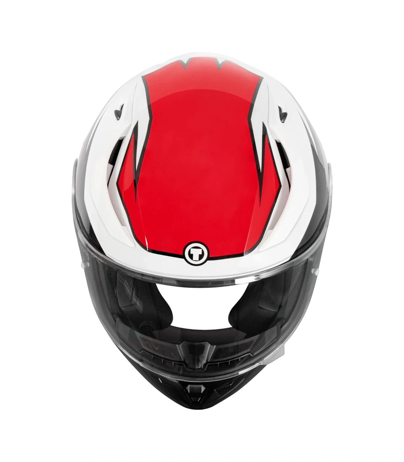 Torc T-15 Shock Kapalı Motosiklet Kaskı Siyah - Kırmızı - Beyaz