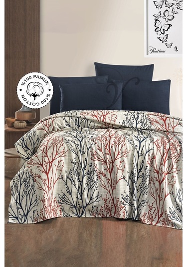 Vionel Home Layla V1 8 Farklı Desenli Pamuklu Çift Kişilik Baskılı Pike