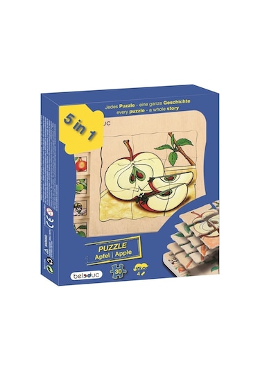 Beleduc Katlı Puzzle-Elma 15X15Cm