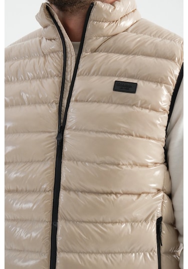 Shooter Sportswear Erkek Parlak Yelek Luxe Bej Taş