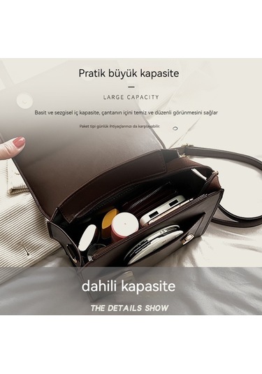 Retro Kadın Üç Taşımalı Sırt Çantası-kahverengi001 Kahve - Taba