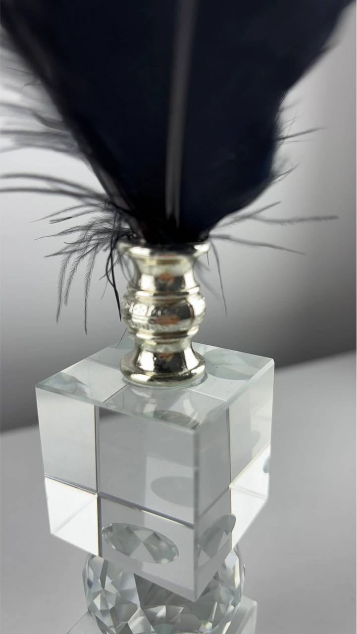 Ty-syh-krm Kristal Kartal Tüy Dekoratif Obje Biblo Süs Eşya Salon Aksesuar Sehpa Masa Konsol Ofis Salon Dekor