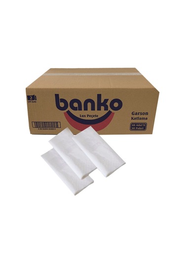 Omnipazar Banko Servis Peçetesi 33x24 cm 1/6 Garson Katlama 1200