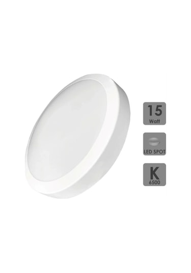 Mutech Led 15w Glop Tavan Armatür Beyaz Işık 1500 Lümen