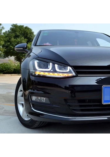 Volkswagen Golf 7 Ön Far Kaşı Piano Black 2013-2020