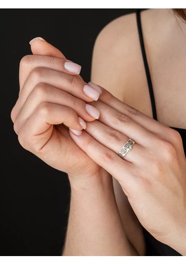 Voznesenskij Uvelirnyj Zavod 925 Ayar Gümüş "kurtar Ve Sakla" Yüzük 163577983 Gri