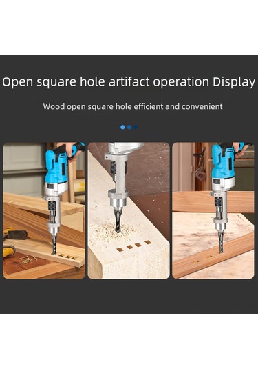 Kangvka Ahşap İşleri İçin Karesi Delik Açıcı, Hassas Delme, Dayanıklı Malzeme, Profesyonel Ve Dıy Kullanıma Uygun, Kompakt Tasarım