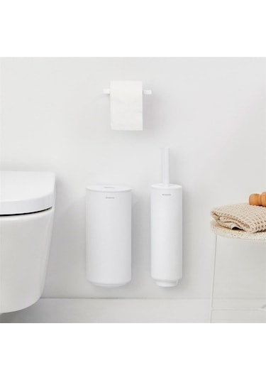 Brabantia Mindset Whıte 3 Parça Tuvalet Aksesuarı Seti Beyaz