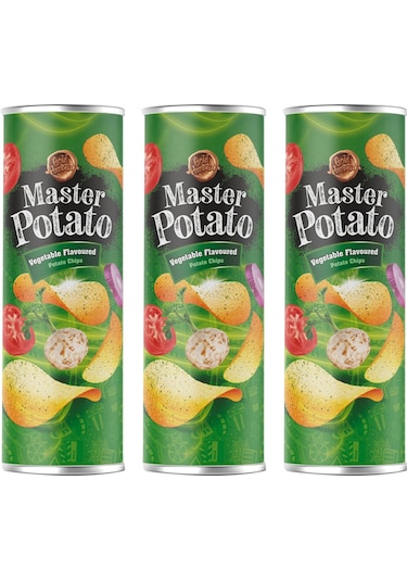 Master Potato Sebze Çeşnili Cips 3 x 160 G
