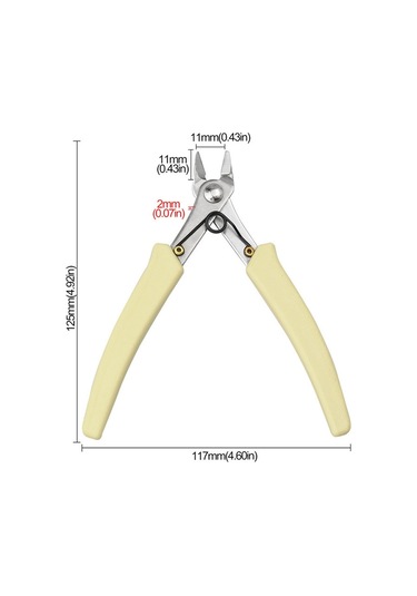 Sones Paslanmaz Çelik Uç Ve Çapraz Kesme Pensesi Çivi Çıkarma Delme Kesiciler Beyaz