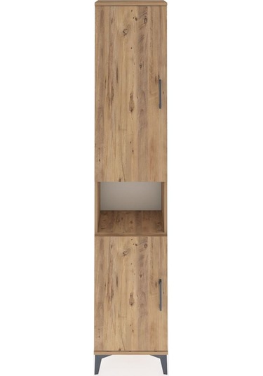 Arges Dolap 5 Raflı 2 Kapaklı 44x30x221 Çam-çam Çam