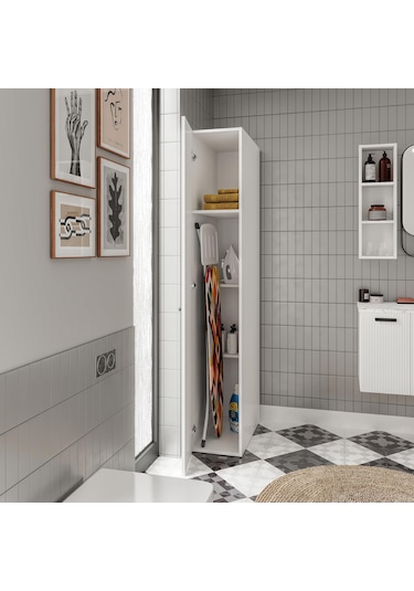 Savana M Çok Amaçlı Banyo Dolabı Beyaz