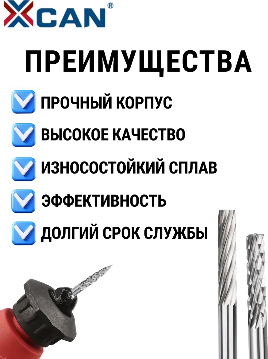 Xcan Metal İçin 3x3mm Burgulu Freze Seti, Metal İçin Oluklar. 20 Adet. 208276647