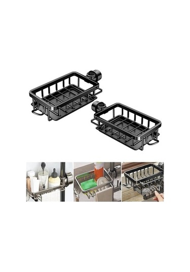 Tongxida Bosphorusboutique Siyah Rafı Mutfak Musluk, Depolama Az Çok Renkli Çok Renkli