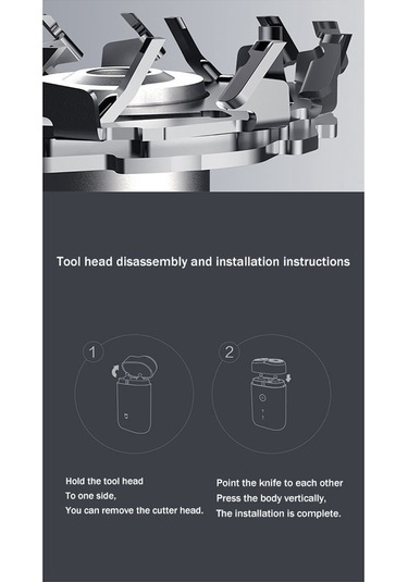 Xiaaokeji S100 Elektrikli Tıraş Makinesi Yedek Kesici Başlığı