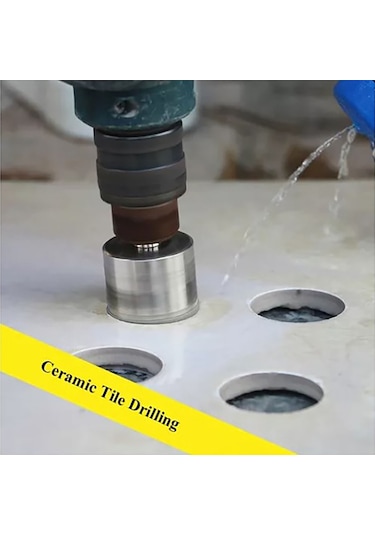 Moveevo 15 Adet El Delik Açıcı Elmas Matkap Ucu: Mermer, Granit, Seramik Çini İçin Hızlı Ve Temiz Kesim