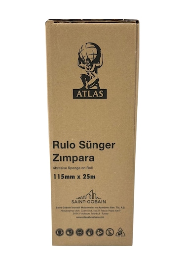Norton Atlas Sünger Zımpara 115mm X 25m Yüksek Performanslı Zımpara Rulosu