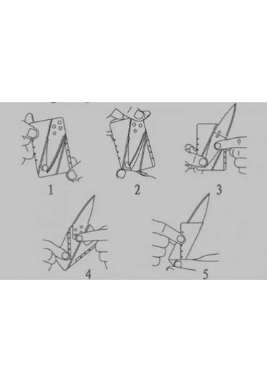 2 Adet Kredi Kartı Şeklinde Bıçak Renkli