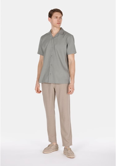 Colins Regular Fit Orta Bel Uzun Paça Erkek Keten Karışımlı Bej Pantolon Cl1074570 Q1.v2 Dbg Bej