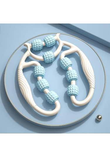 Suntek Bacak Masaj Silindiri 360 Derece Aleti Antrenman Kapalı Mavi