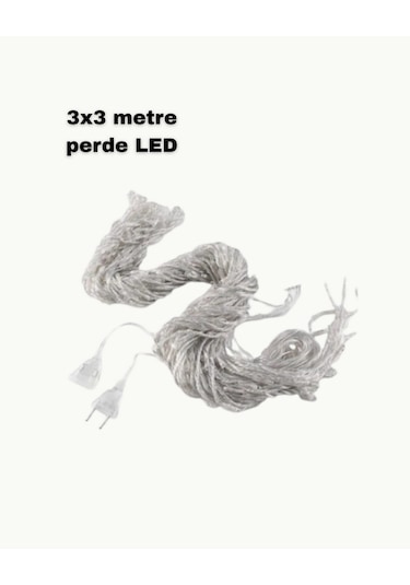 Muratech 3x3 Led Işık Perdesi Şelale Model İç Dış Mekân Dekorasyonu Düzenli