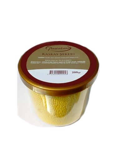 Pastaland Kaskas Şekeri Sarı 200 G