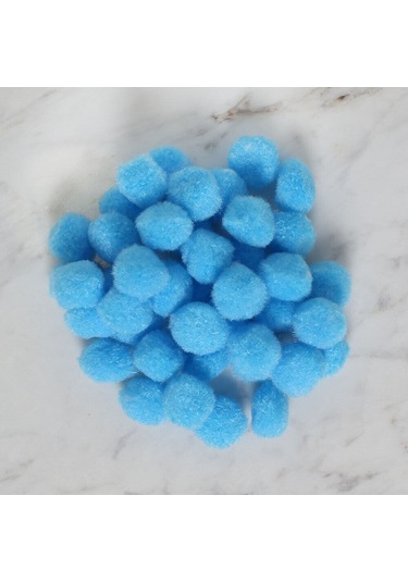 Loren Crafts 2 Cm 100 Adet Mavi Ponpon