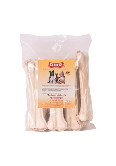 Dibo Beyaz Press Kemik Köpek Ödülü 10'lu 150-160 G 21 CM