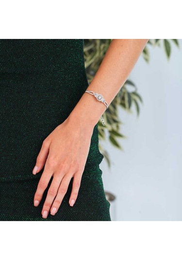 Casera's Gümüş Baget Kadın Bileklik Csr2183077 Gümüş