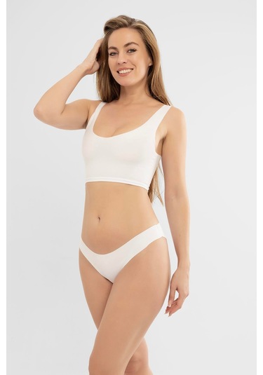 Kadın İz Yapmayan Dikişsiz Lazer Kesim Külot 3'lü Paket Karışık Renkli Çok Renkli 2