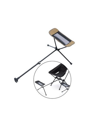 Homyl Katlanır Kamp Sandalyesi Ayak Dayama Aksesuarı Alüminyum Haki